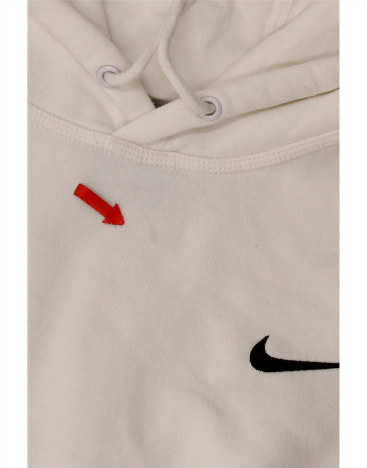 Nike Pull à capuche pour homme Petit coton blanc