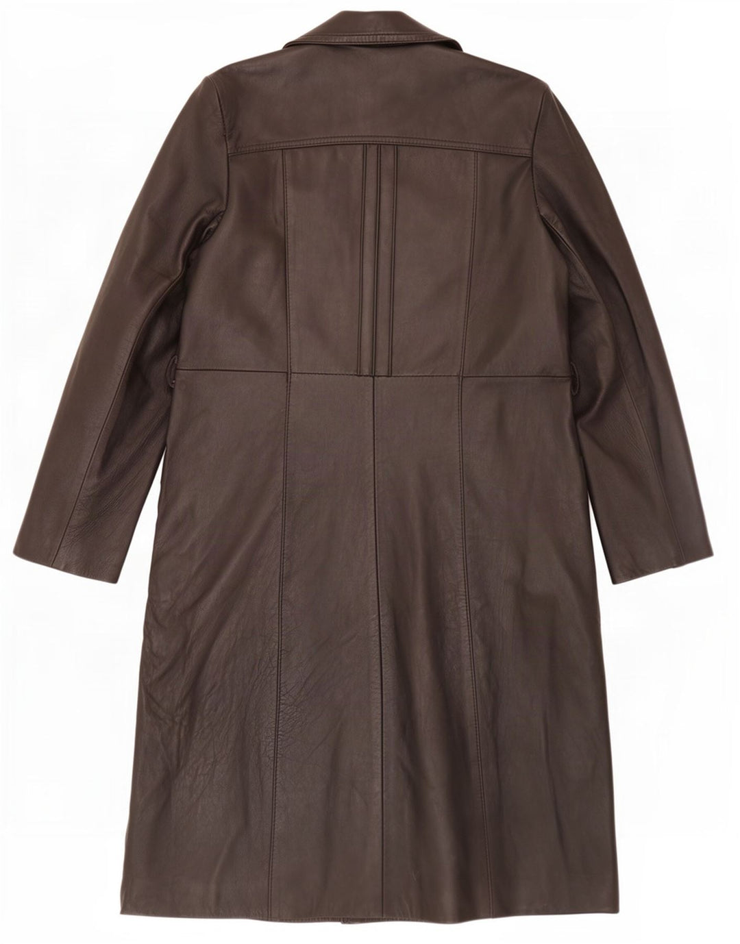 manteau en cuir femme vintage UK 18 XL Noir