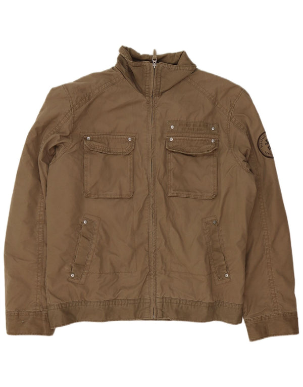 Esprit Veste utilitaire pour homme UK 40 Large Marron Coton