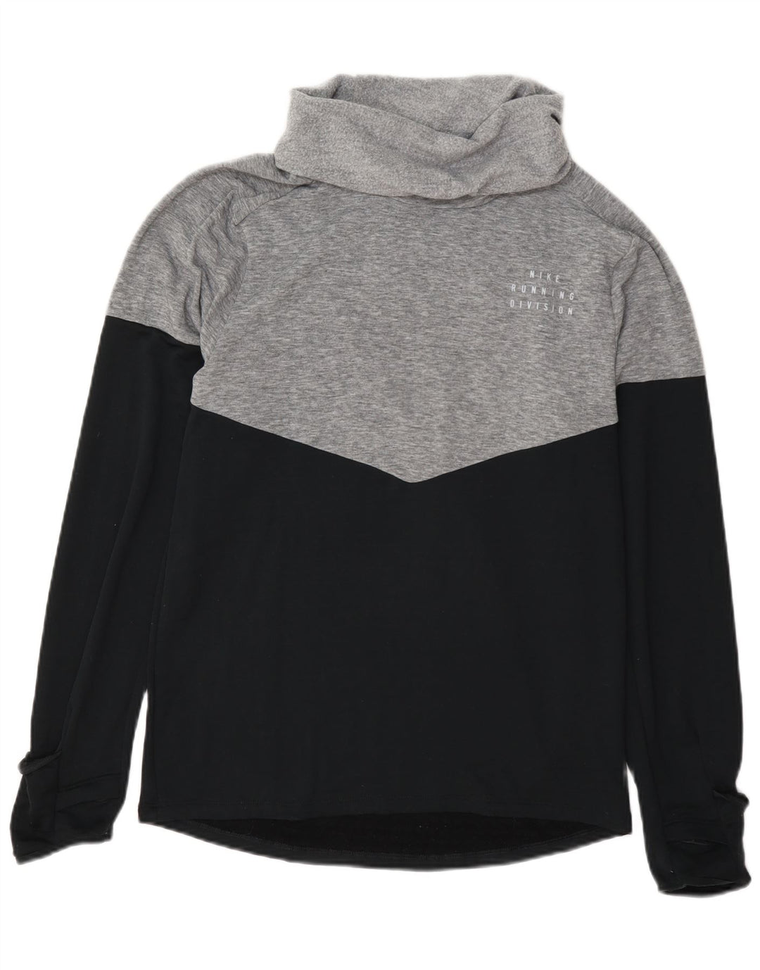 Nike Sweat-shirt à col roulé Therma-Fit pour femme - Taille S - Gris color block