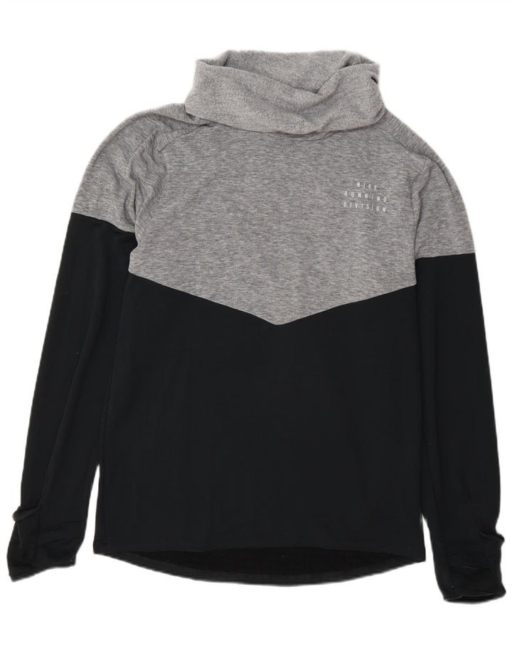 Nike Sweat-shirt à col roulé Therma-Fit pour femme - Taille S - Gris color block