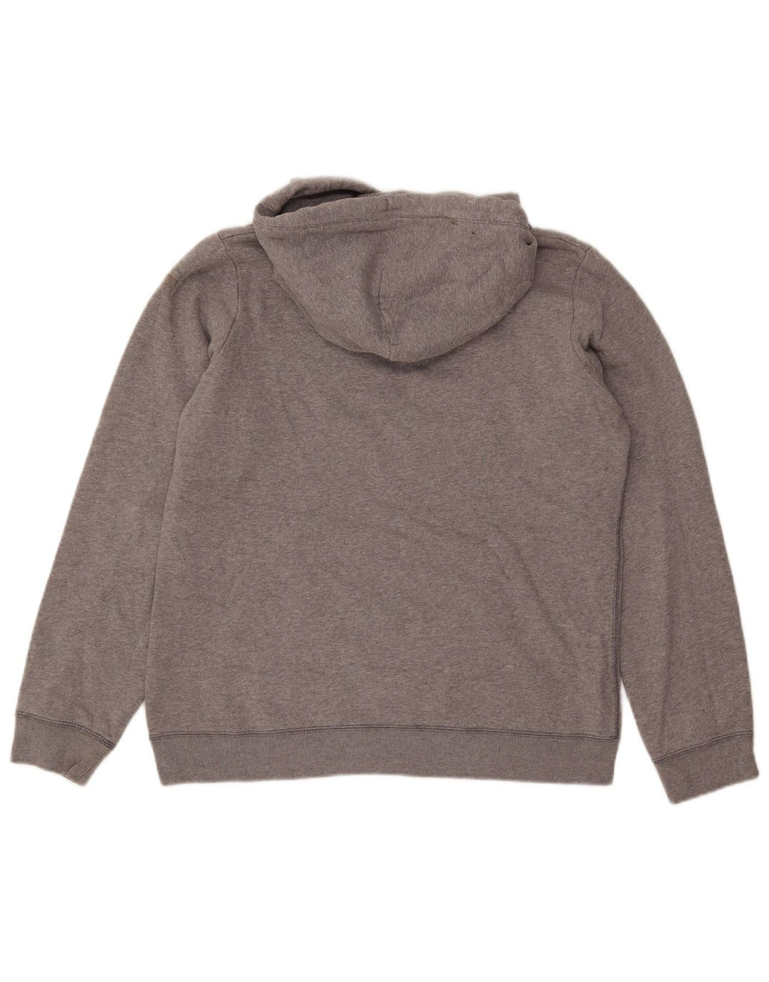 JACK WILLS Pull à capuche graphique pour femme UK 14 Grand coton gris