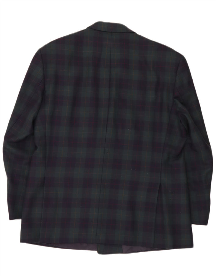 Baumler Veste blazer double boutonnage pour homme UK 40 Grand carreaux verts