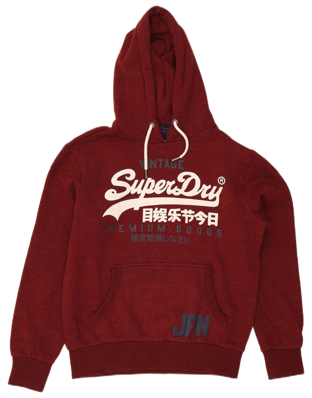 Superdry Pull à capuche graphique XL pour homme en polyester marron