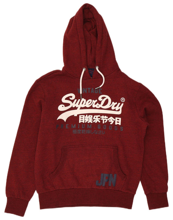 Superdry Pull à capuche graphique XL pour homme en polyester marron