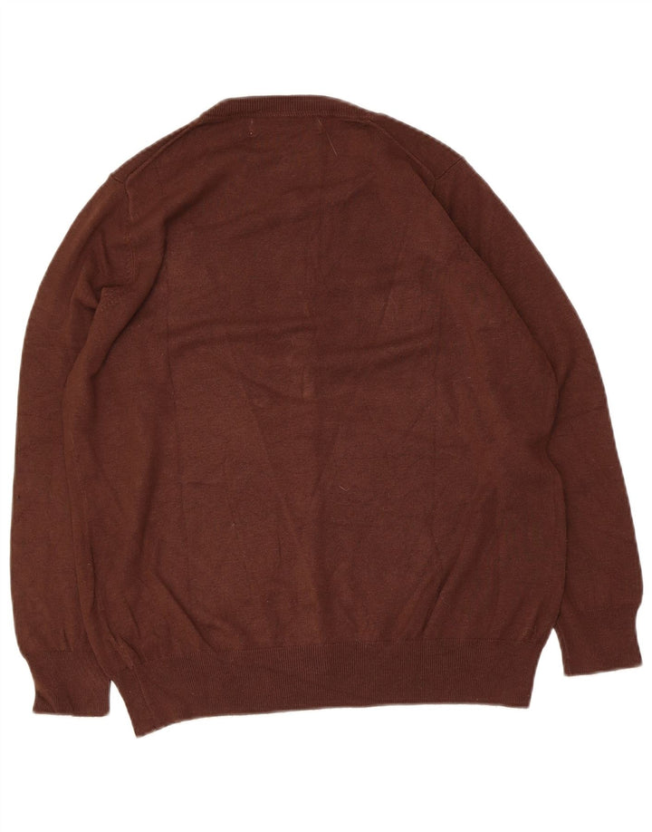 Zara Cardigan Femme Pull UK 14 Viscose Marron Moyen