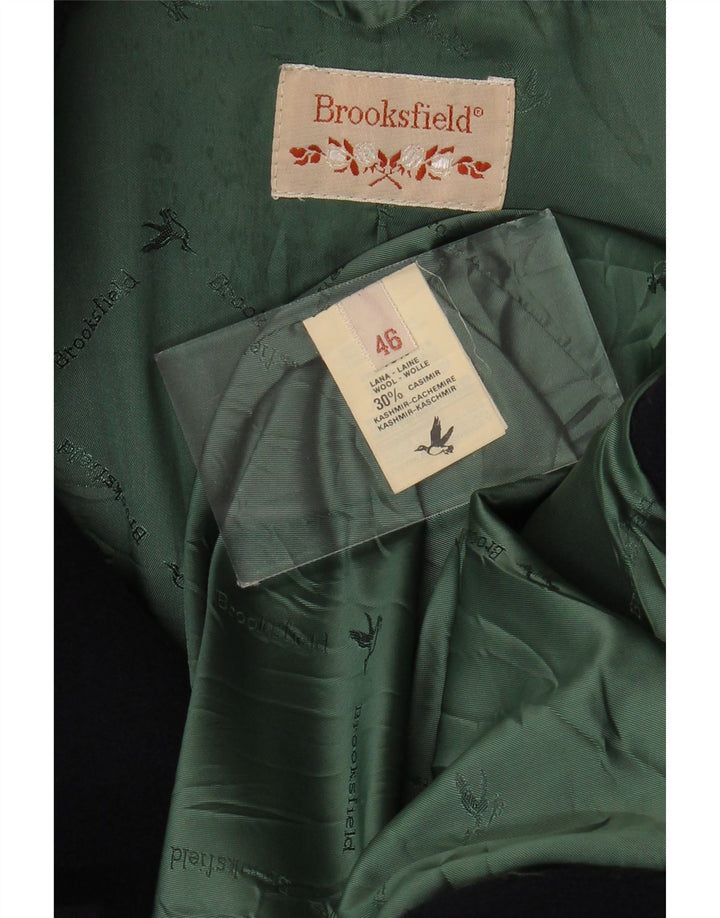 Brooksfield Manteau croisé à manches 3/4 pour femme IT 46 Large Bleu marine