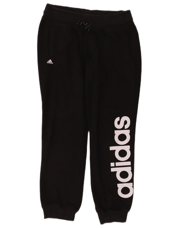 ADIDAS Pantalon de survêtement graphique pour femme UK 12/14 Noir moyen