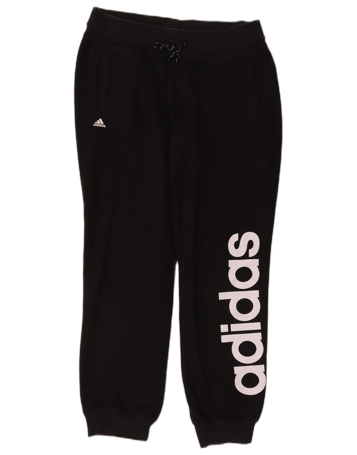 ADIDAS Pantalon de survêtement graphique pour femme UK 12/14 Noir moyen