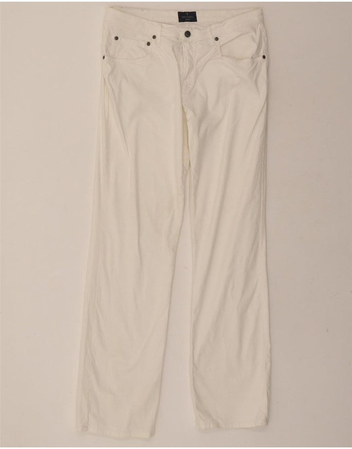 TRUSSARDI Mens Straight Jeans W35 L34 White Cotton Vintage Trussardi and Second-Hand Trussardi from Messina Hembry 
