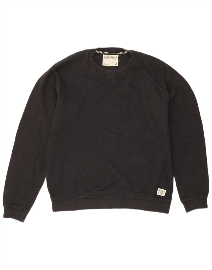 Jack & Jones Sweat-shirt pour homme en coton noir Taille L