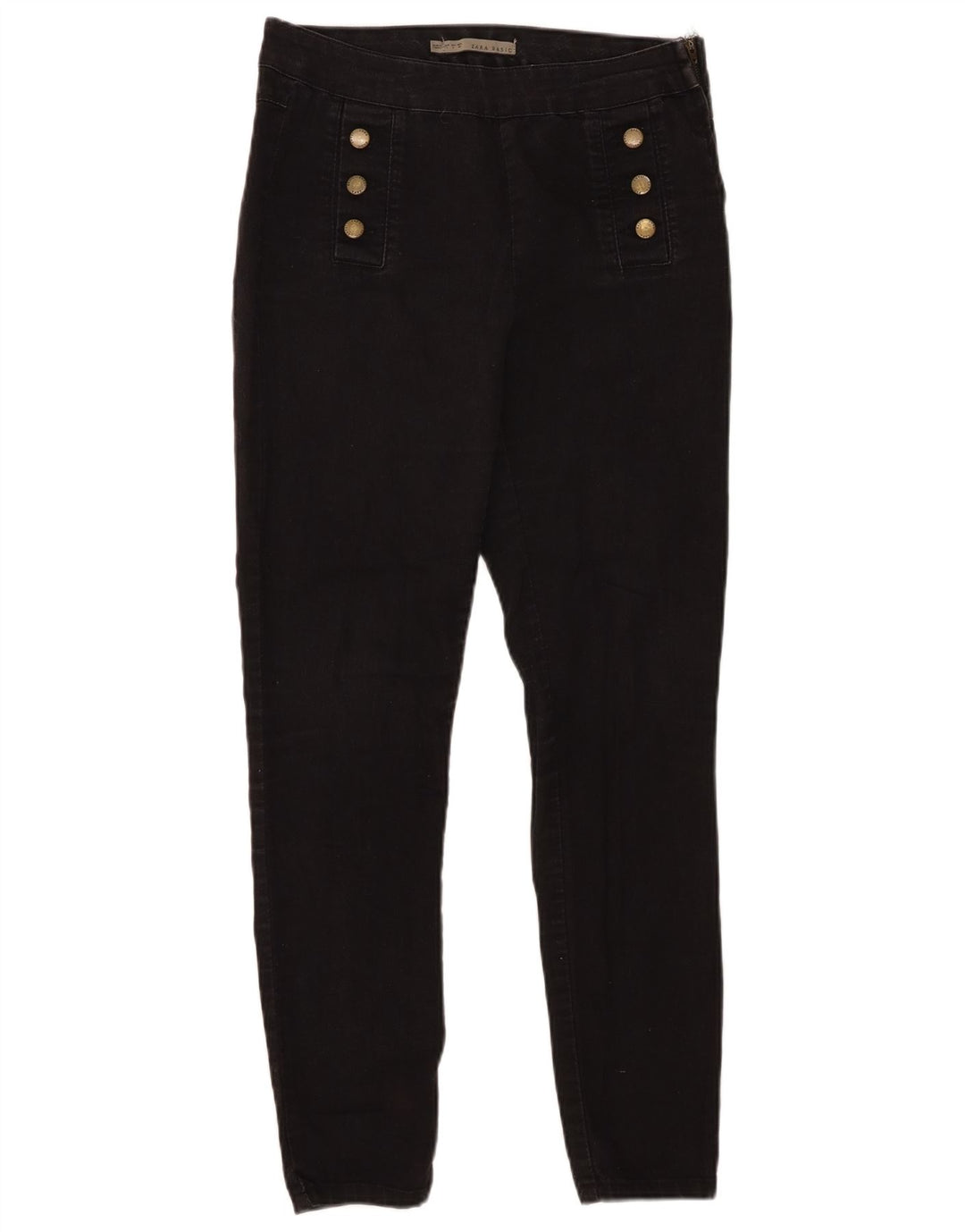 Zara Femme Jegging Jeans Large W30 L29 Coton Noir