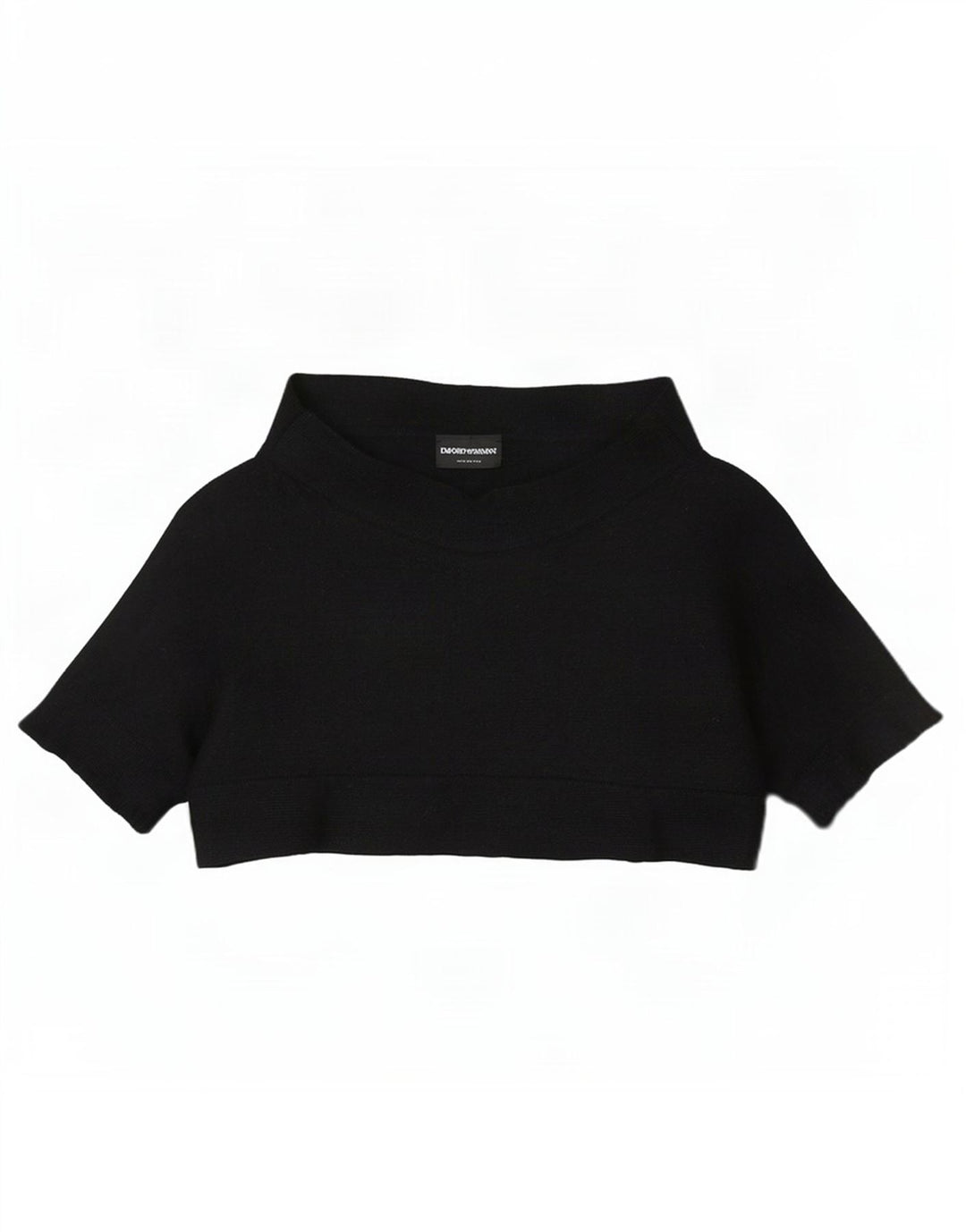 Emporio Armani Haut court pour femme EU 38 Noir moyen