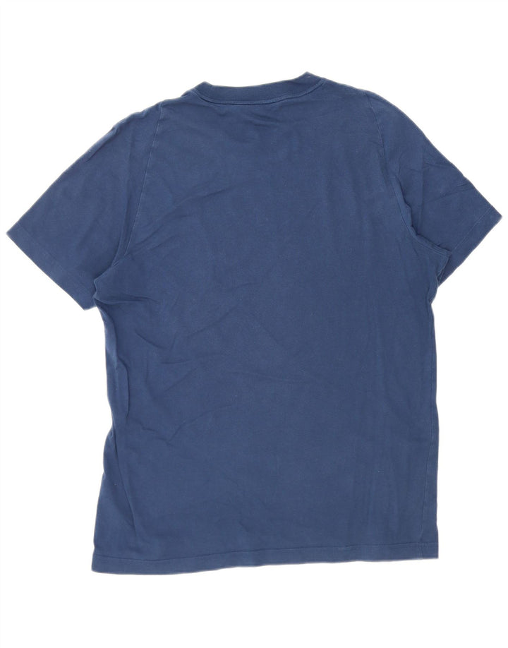 ADIDAS Mens Graphic T-Shirt Top Medium Navy Blue