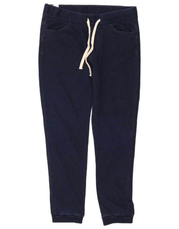 Benetton Pantalon de jogging décontracté pour homme IT 48 Medium W34 L27 Bleu marine Coton
