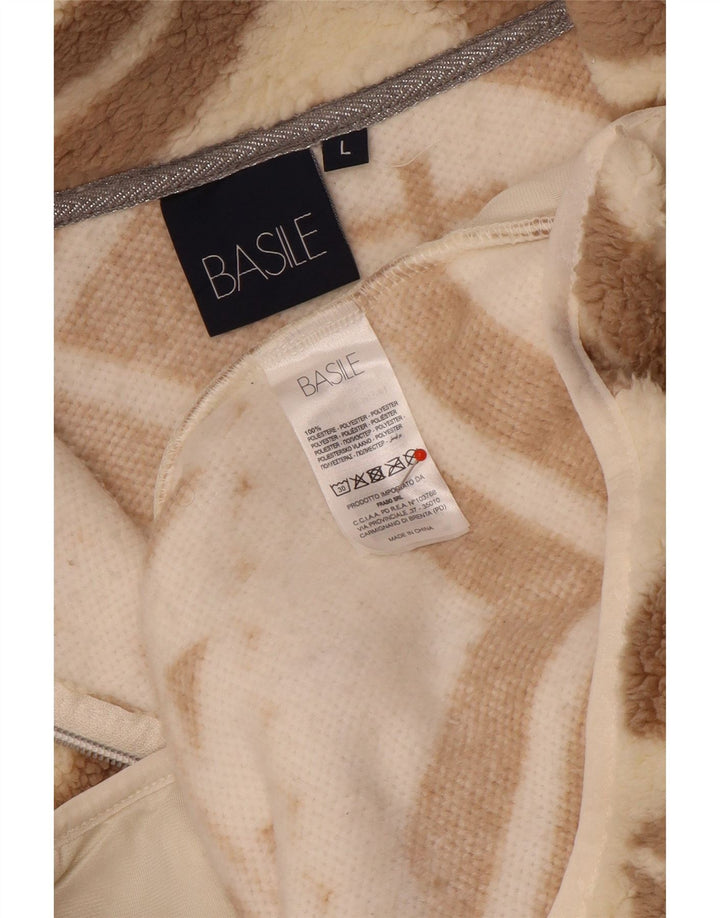 Basile Veste polaire pour femme UK 14 Large Beige Fair Isle Polyester