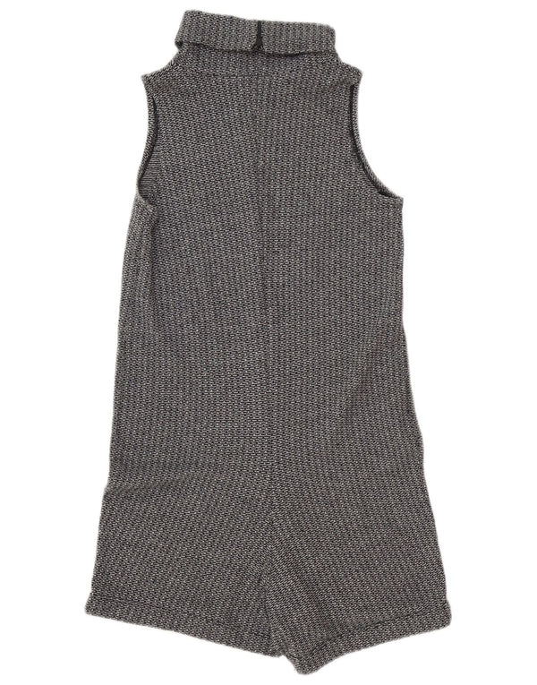 Zara Womens Sleeveless Playsuit UK 10 Small Grey