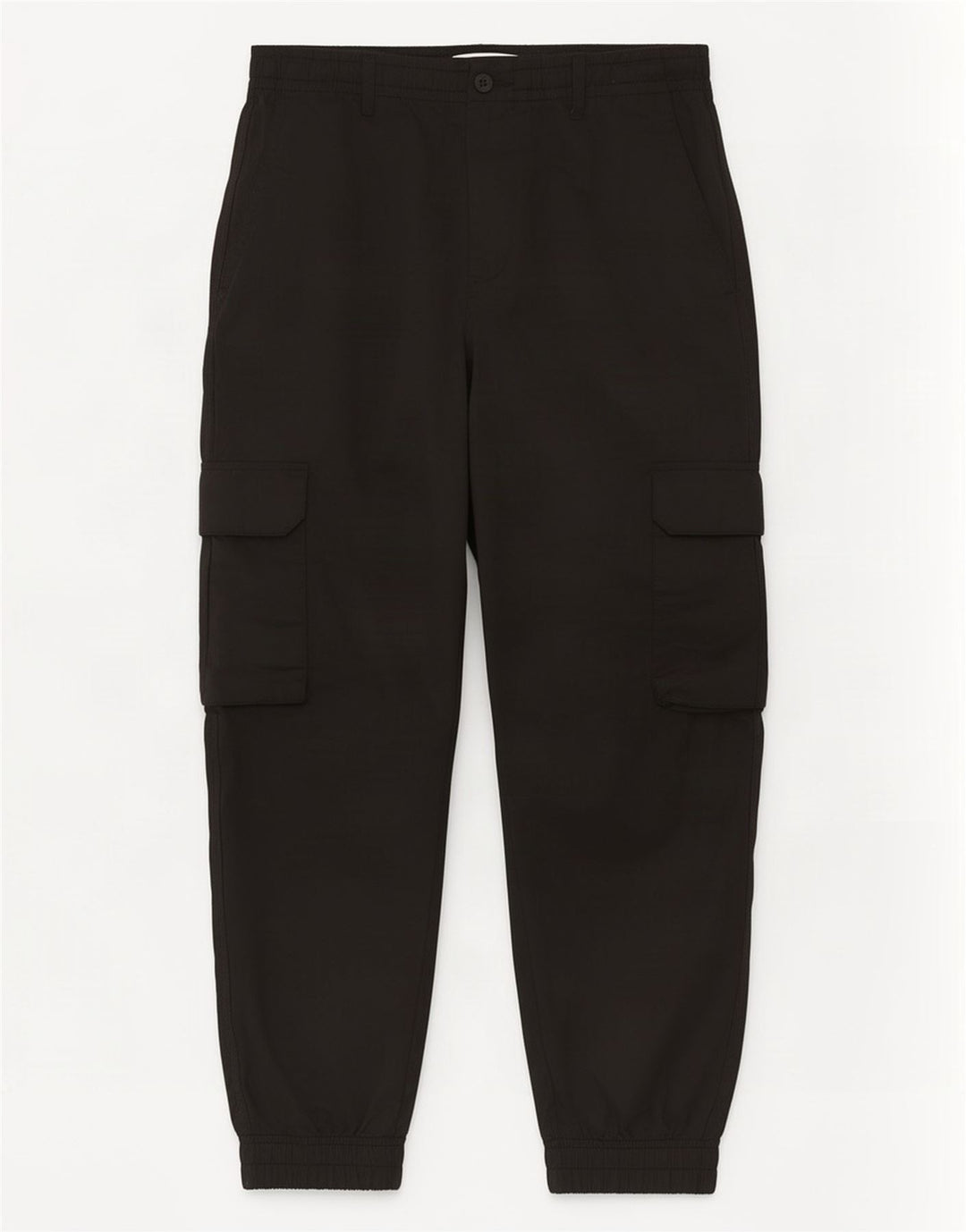 Zara Pantalon Cargo Crop Joggers Homme Moyen W31 L25 Noir Polyester