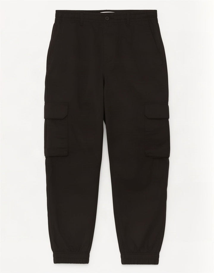 Zara Pantalon Cargo Crop Joggers Homme Moyen W31 L25 Noir Polyester