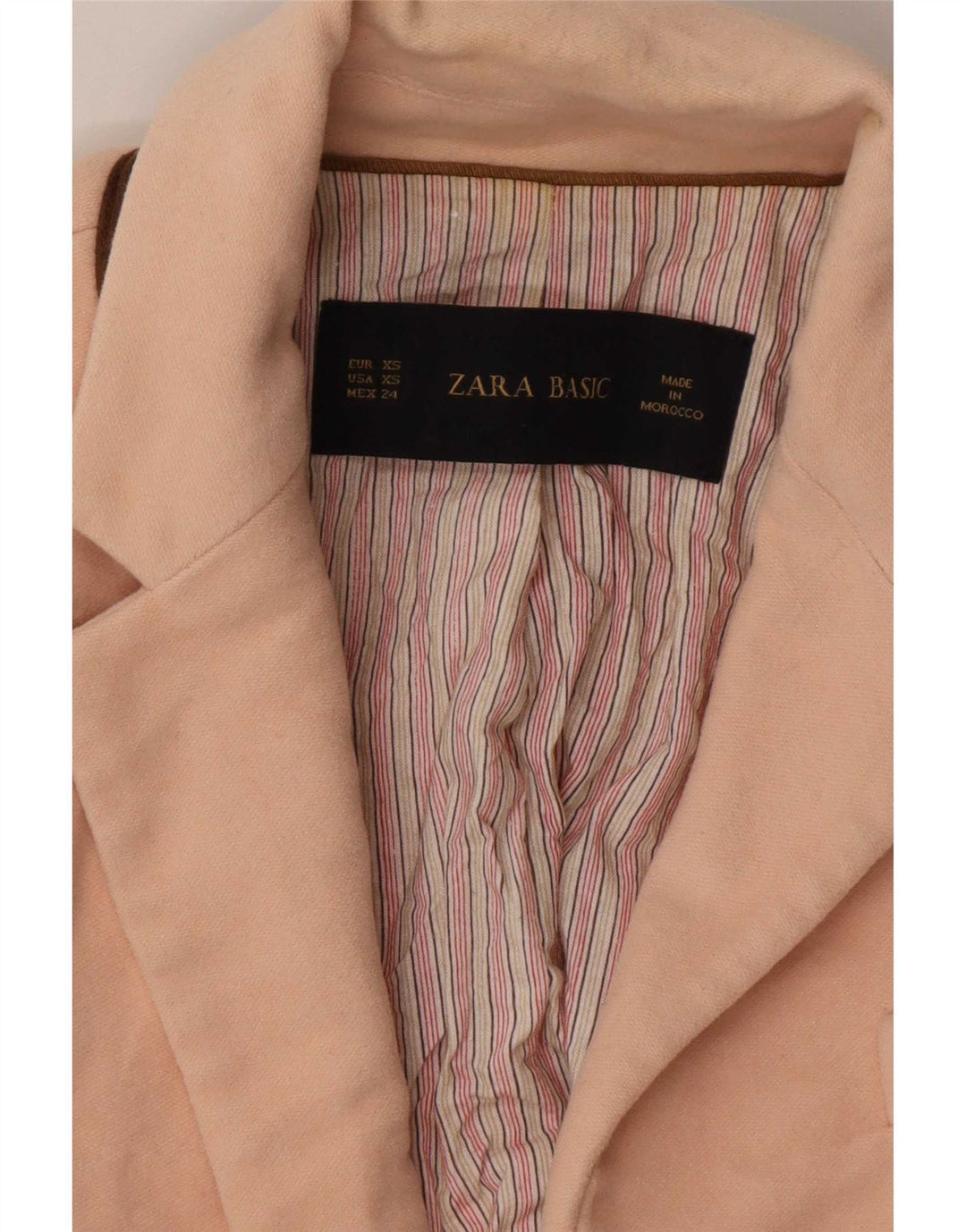 Zara Veste blazer à 1 bouton pour femme UK 6 XS Rose
