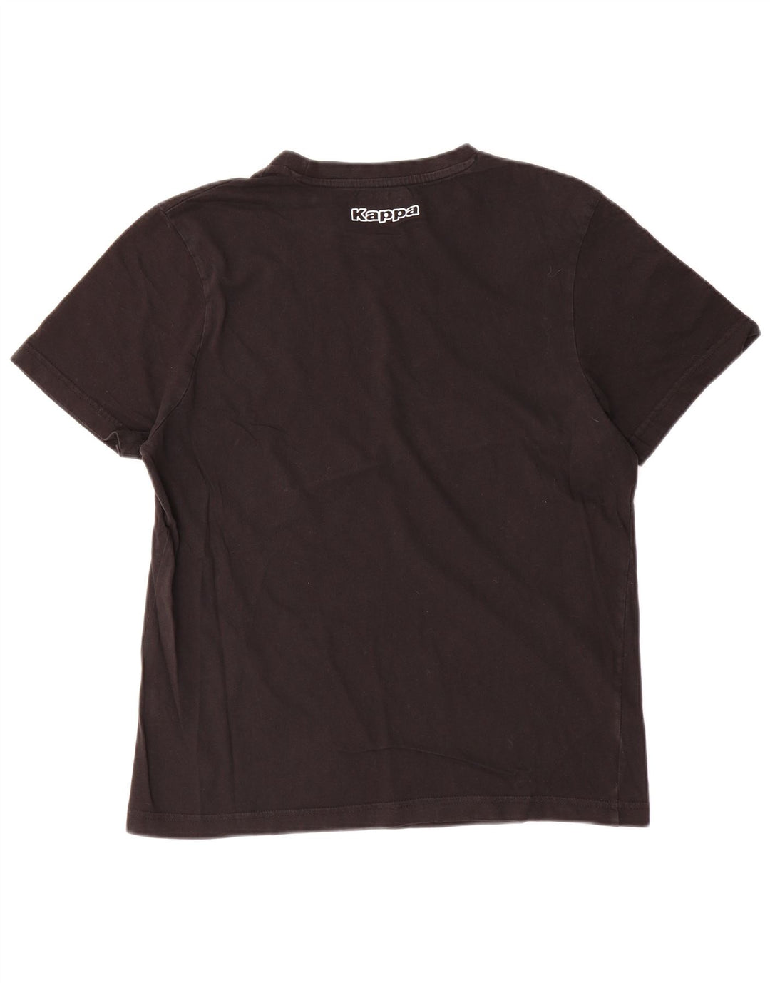 Kappa Mens Graphic T-Shirt Top Large Noir Coton