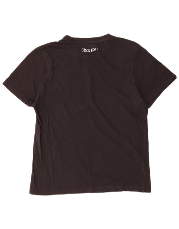 Kappa Mens Graphic T-Shirt Top Large Noir Coton
