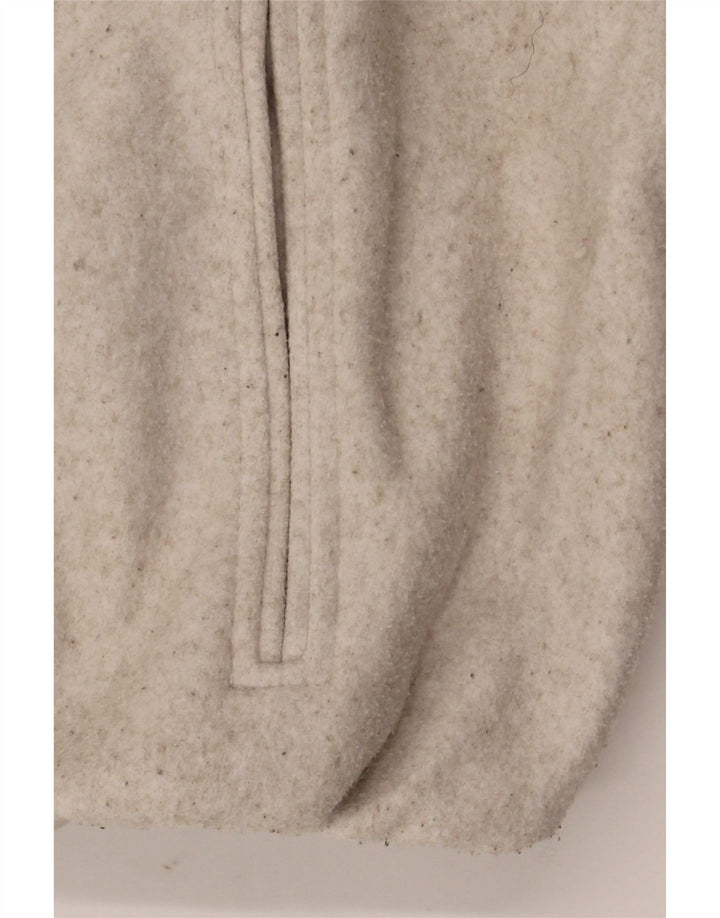 Zara Womens Crop Oversize Bomber Jacket UK 10 Petit Beige Polyester