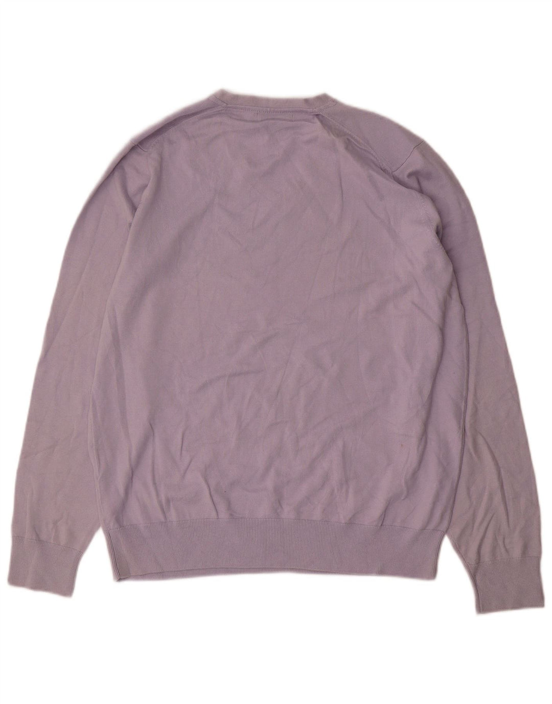 Marks & Spencer Pull autographe à col en V pour homme en coton bleu Taille L