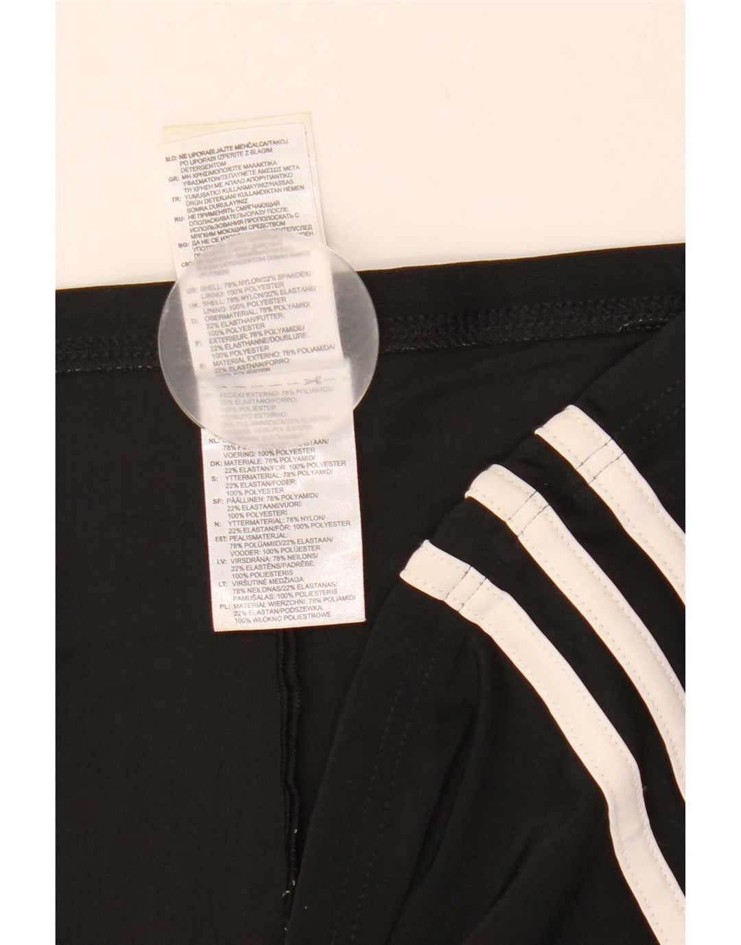 Adidas Short de sport pour femme UK 14 Medium Noir Nylon