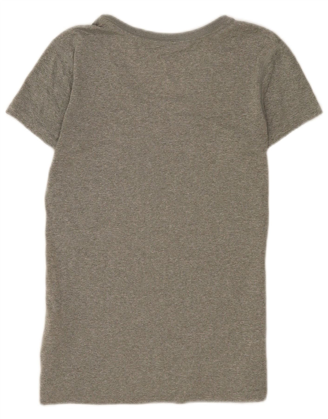 Nike Womens T-Shirt Top UK 10 Small Gris Moucheté Polyester