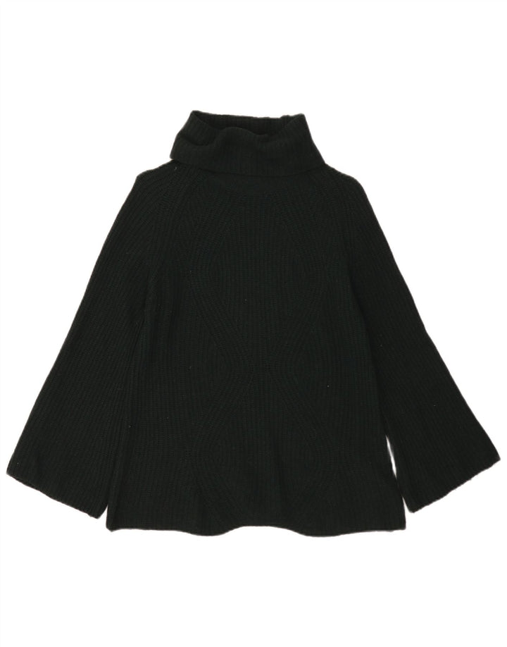 Massimo Dutti Pull col roulé pour femme UK 10 Petite laine verte