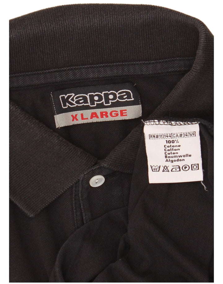 KAPPA Polo Homme XL Noir Coton