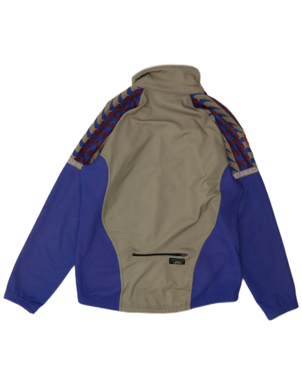 BRIKO Veste de survêtement pour homme Large Gris Colorblock Polyester