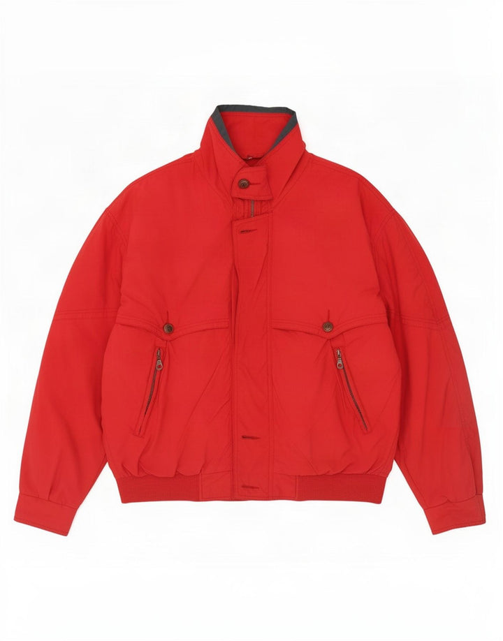 Nuova Moda Veste Bomber Homme UK 38 Rouge Moyen