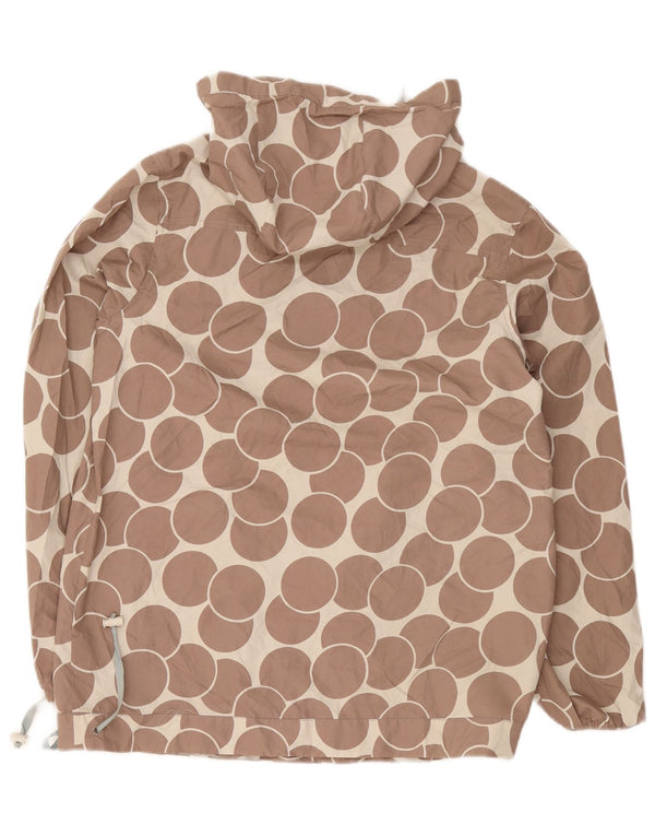 Veste de pluie à capuche Boden pour femme UK 12 Marron moyen géométrique