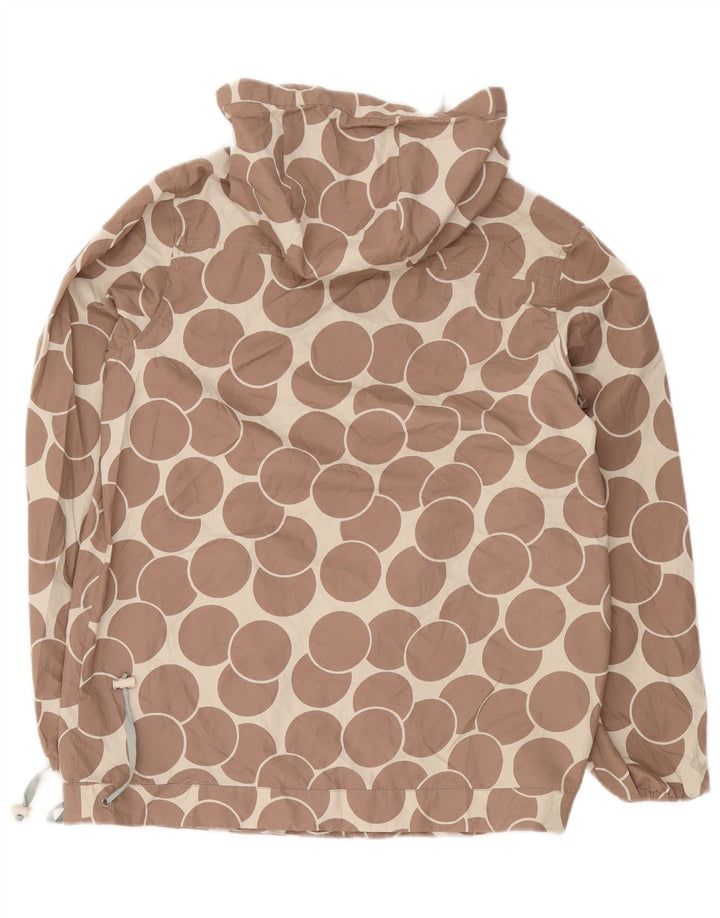 Veste de pluie à capuche Boden pour femme UK 12 Marron moyen géométrique