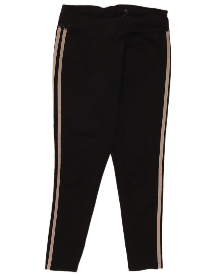 Adidas Climalite Leggings UK 12/14 Medium Noir Polyester