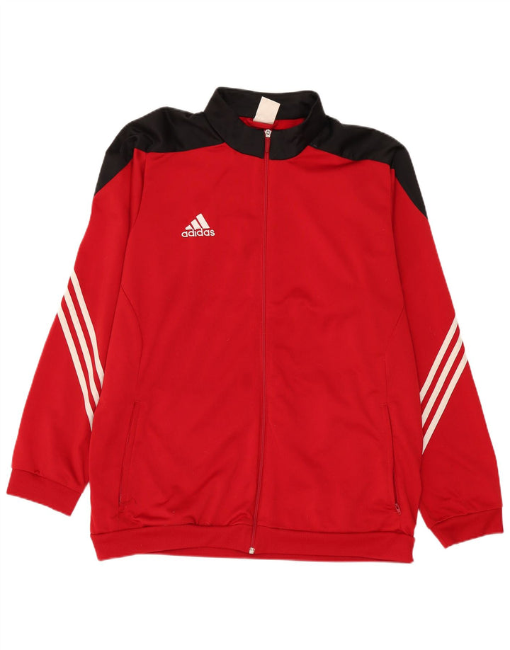 Adidas Veste de survêtement pour homme 2XL Rouge Colourblock Polyester