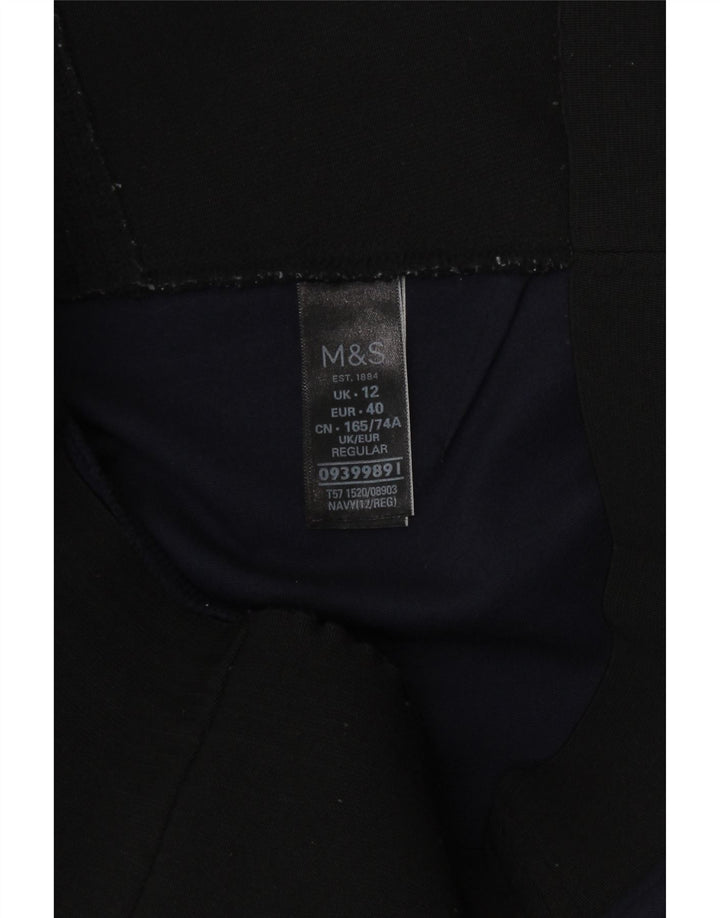 Marks & Spencer Legging coupe régulière pour femme UK 12 Bleu marine moyen Viscose