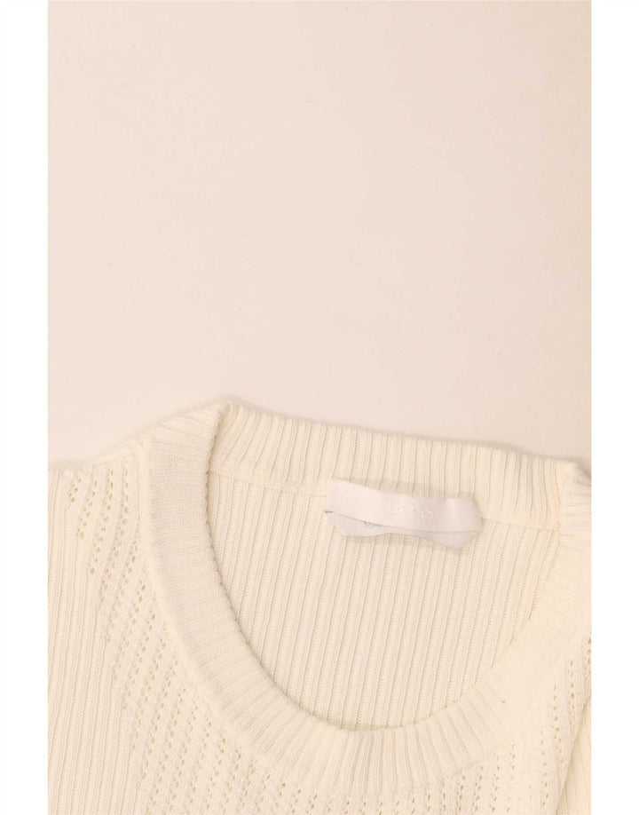 Hugo Boss Haut à manches longues pour femme UK 12 Medium Off White