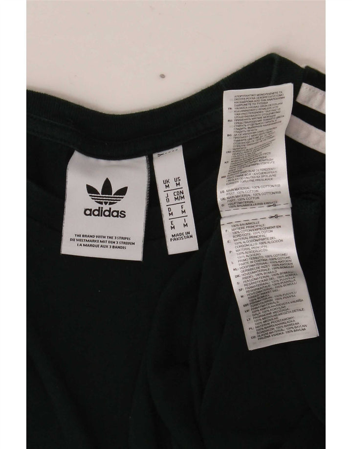 Adidas Haut à manches longues pour homme en coton vert moyen