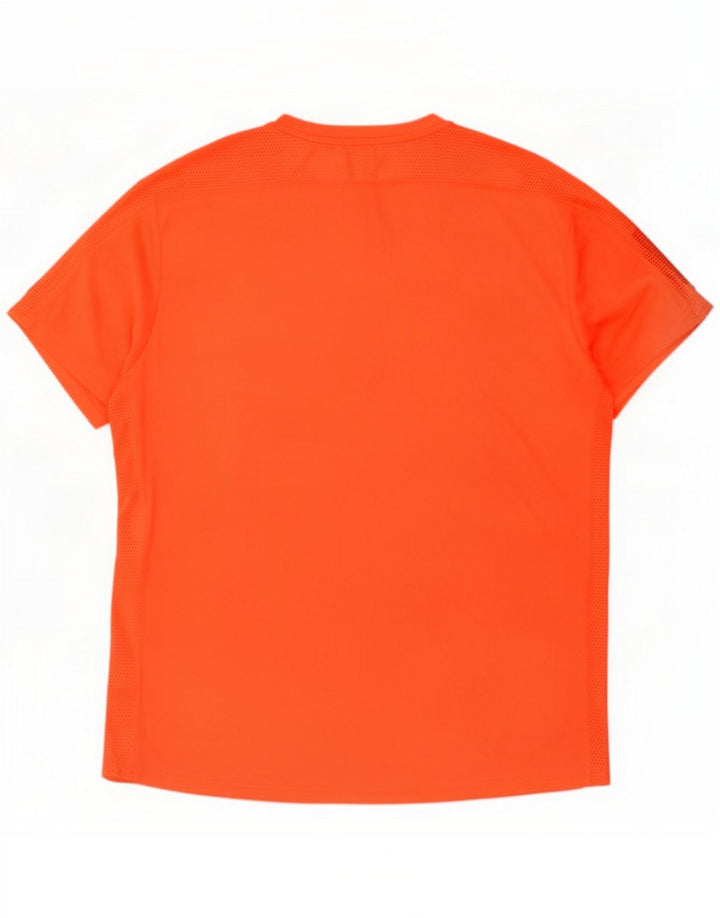 T-shirt Adidas pour hommes, grand, orange, polyester