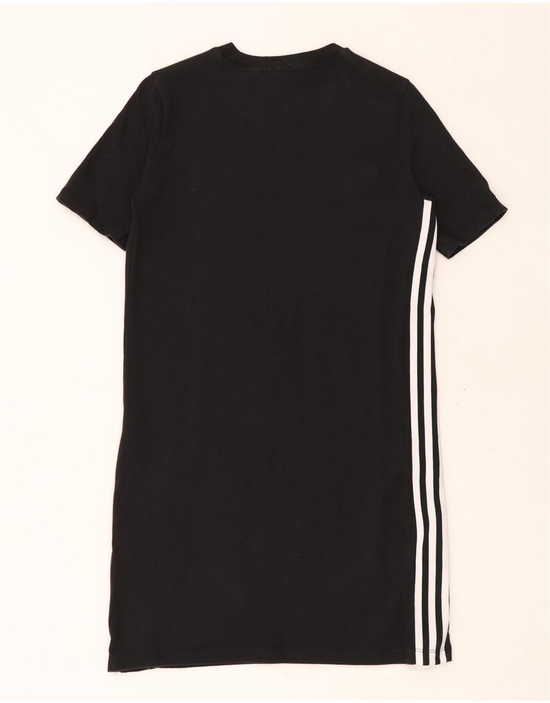 ADIDAS Robe T-Shirt Femme UK 6 XS Noir Coton
