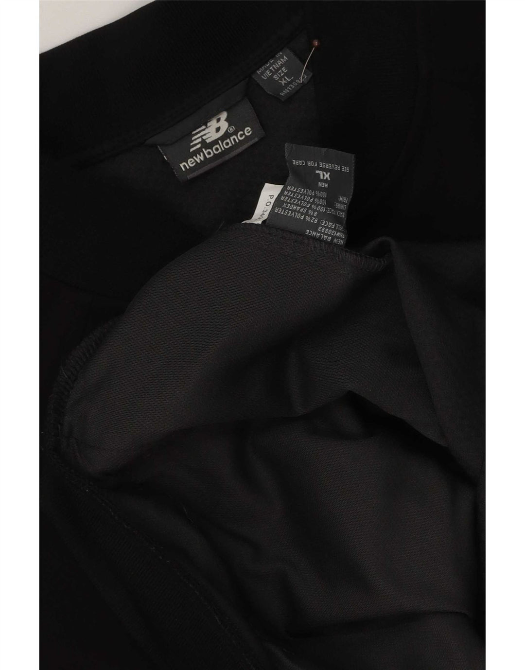 New Balance Veste de survêtement pour homme XL Noir Polyester