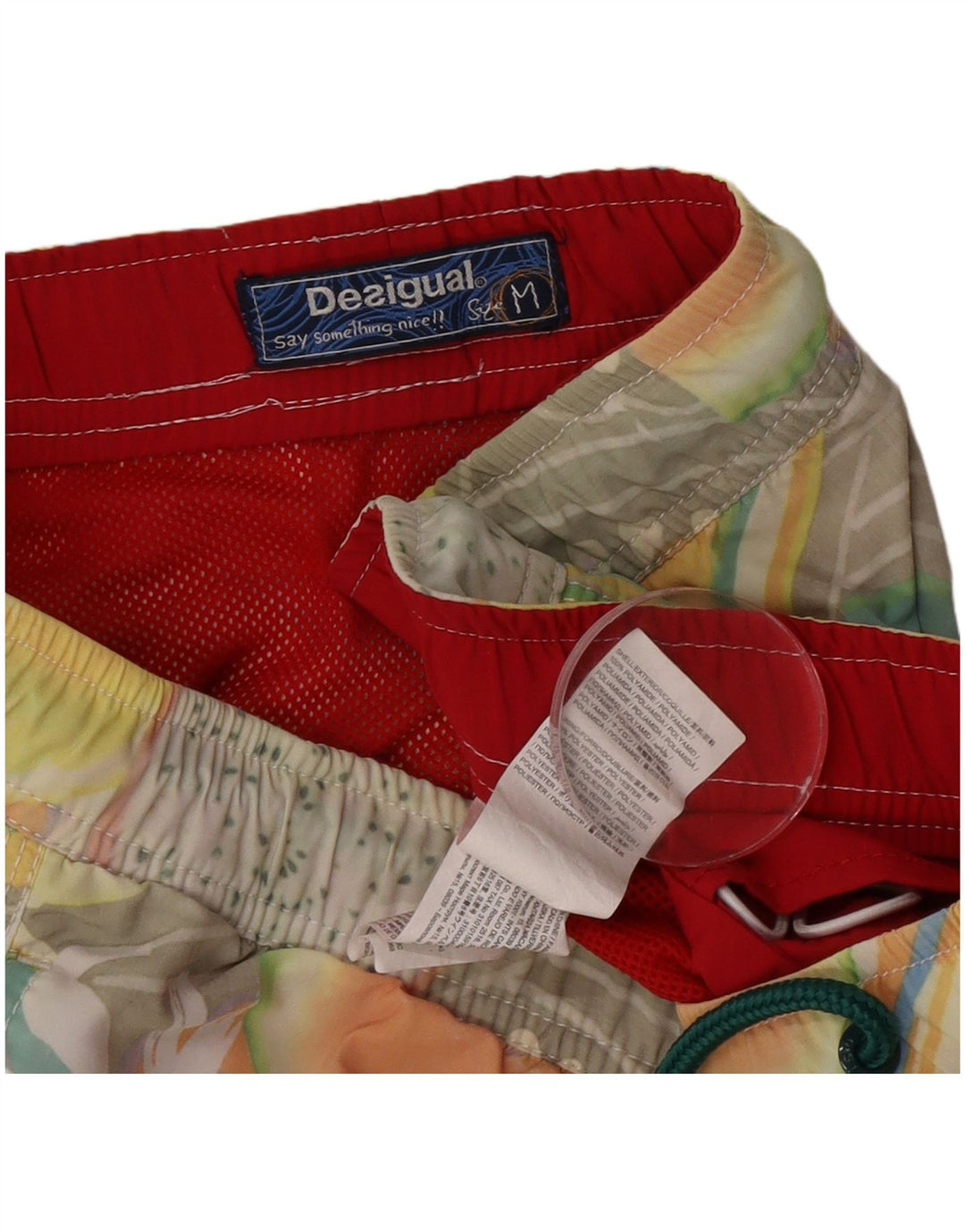 Desigual Short de Bain Graphic Homme Multicolore Moyen Polyamide