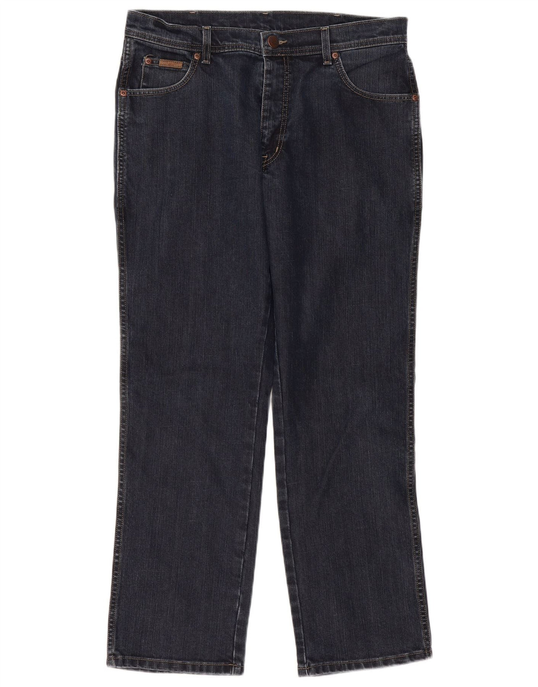 Wrangler Jean droit extensible Texas W35 L30 en coton bleu marine pour homme