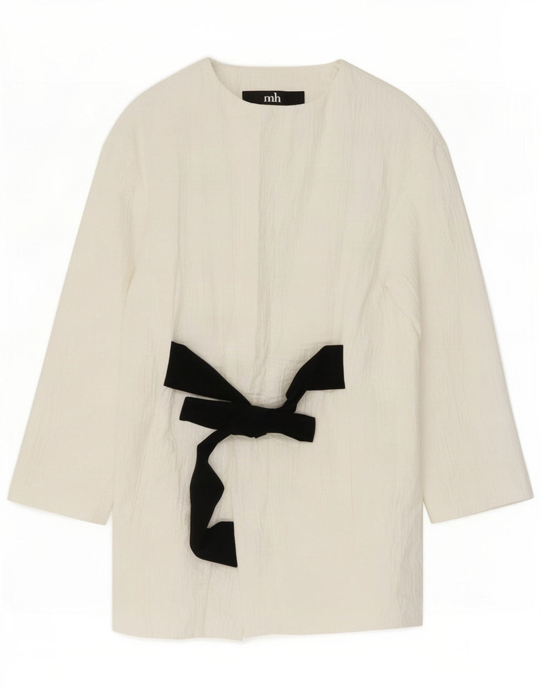 Zara Veste blazer surdimensionnée longue pour femme UK 6 XS Coton blanc