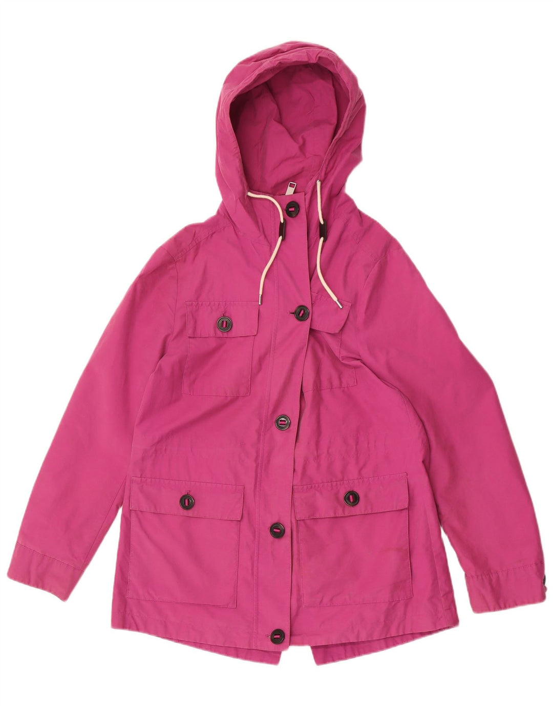 Marks & Spencer Veste utilitaire à capuche pour femme UK 12 Coton rose moyen