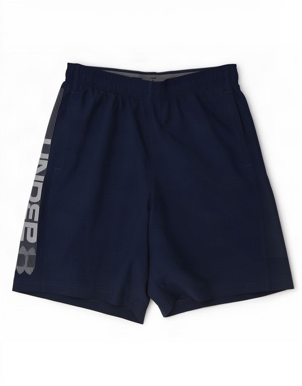 Under Armour Short de Sport Heat Gear Graphic Homme Bleu Marine Moyen Polyester