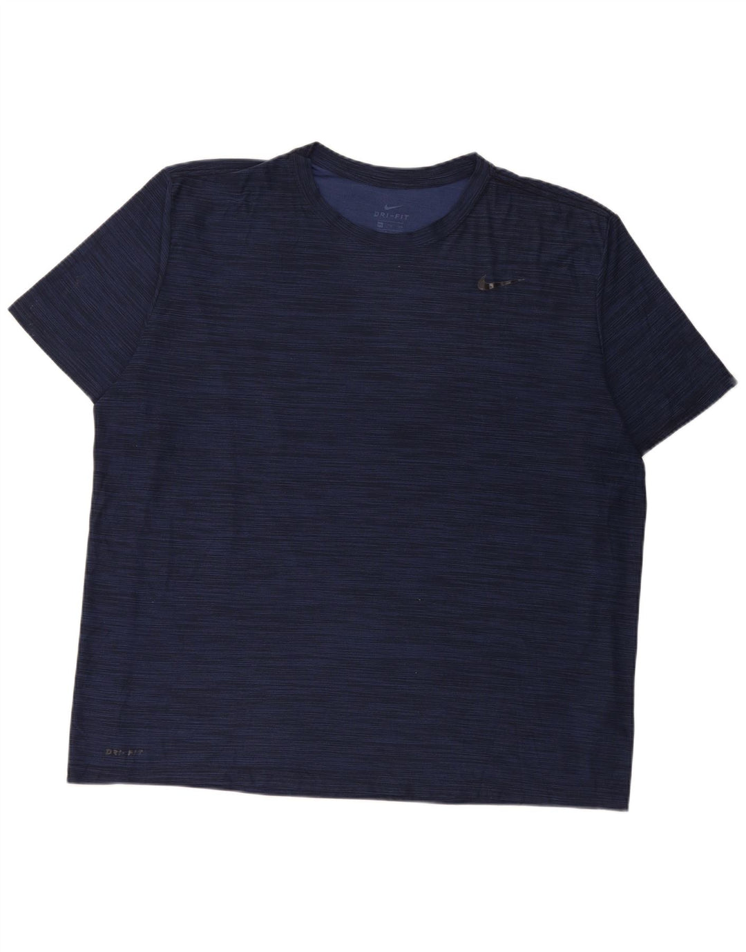 Nike T-shirt Dri Fit pour homme en polyester moucheté bleu marine 2XL